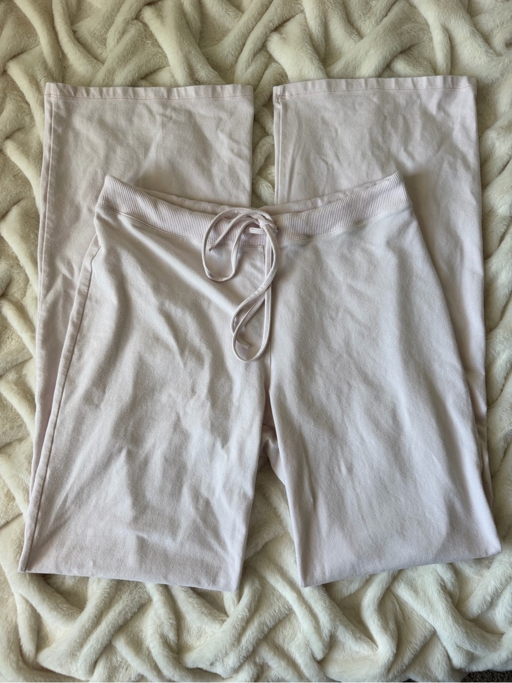 SKIMS Cotton Fleece Classic Straight Leg Pant Pink